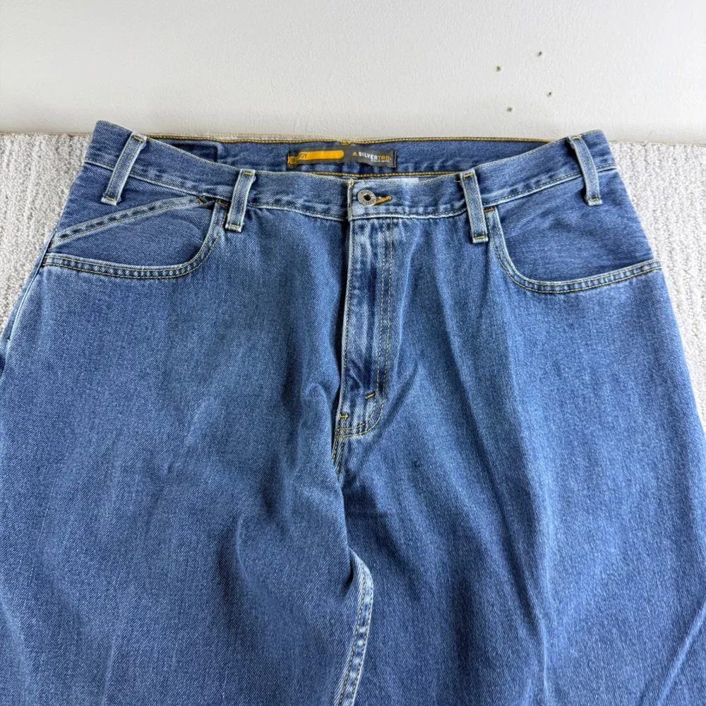 Levi's SilverTab Baggy Fit Jeans Mens Size 36x30 Blue Denim 100% Cotton